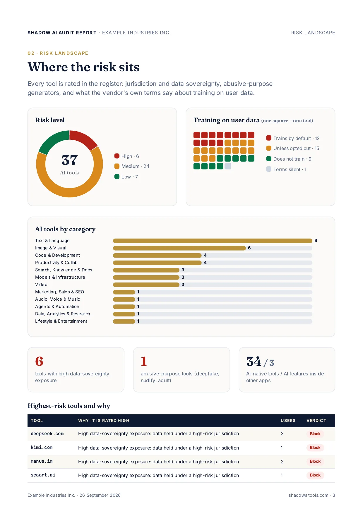 Page 3 of 10 of the full report sample report